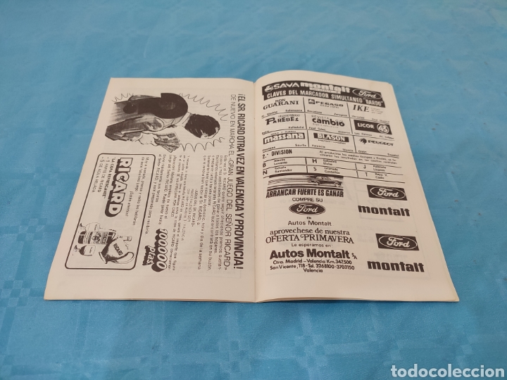 Coleccionismo deportivo: 1981. REAL MURCIA VALENCIA CF PROGRAMA OFICIAL - Foto 8