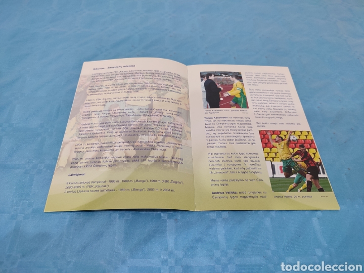 Coleccionismo deportivo: 2005. FBK KAUNAS LIVERPOOL PROGRAMA UEFA CHAMPIONS LEAGUE. - Foto 4