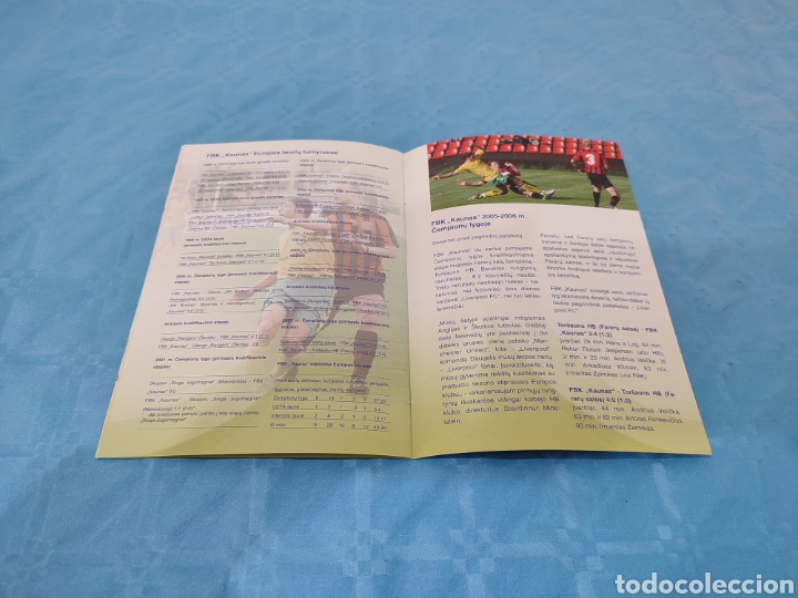 Coleccionismo deportivo: 2005. FBK KAUNAS LIVERPOOL PROGRAMA UEFA CHAMPIONS LEAGUE. - Foto 7