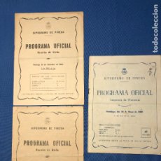 Coleccionismo deportivo: HIPODROMO DE LA PINEDA - SEVILLA - TRES PROGRAMA OFICIAL- AÑO 1960 - VER FOTOS ADJUNTAS -. Lote 325269248
