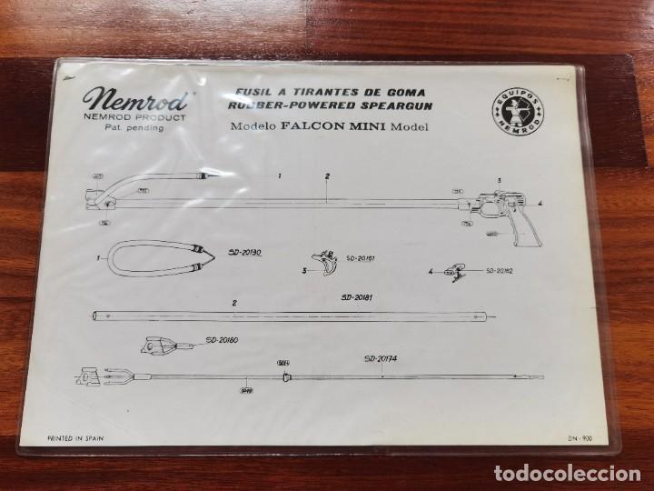 Coleccionismo deportivo: NEMROD documento despiece fusil FALCON MINI original - Foto 1