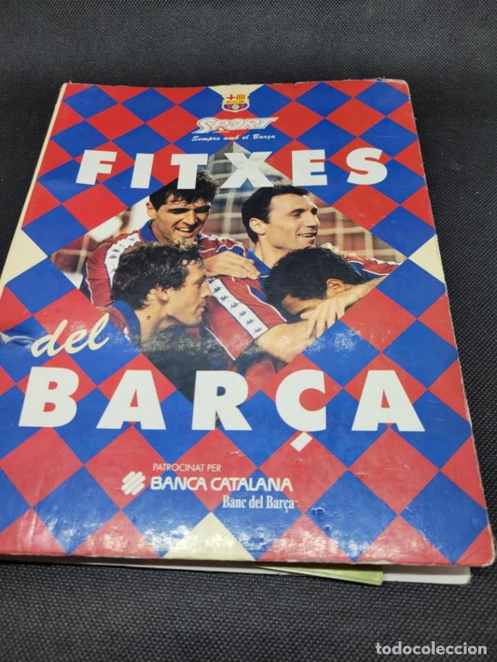 Coleccionismo deportivo: Fichas Jugadores Bar&ccedil;a relaci&oacute;n en contraportada - Foto 1