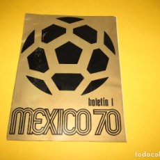 Coleccionismo deportivo: ANTIGUO BOLETÍN CATÁLOGO DEL IX CAMPEONATO MUNDIAL DE FUTBOL MEXICO 70 -AÑO 1970. Lote 342415978