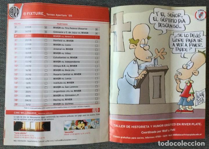Coleccionismo deportivo: River Plate. Programa oficial. River vs Newells - Foto 4