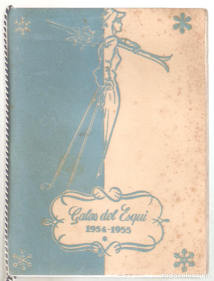 Coleccionismo deportivo: Galas de esqui. Programa 1954 - 55. 16 x 21 cms. 24 hojas. Vell i Bell. - Foto 3