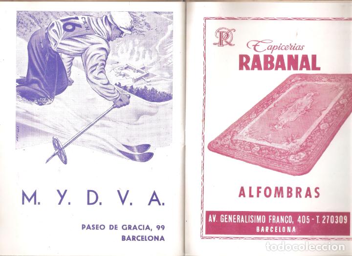 Coleccionismo deportivo: Galas de esqui. Programa 1954 - 55. 16 x 21 cms. 24 hojas. Vell i Bell. - Foto 6