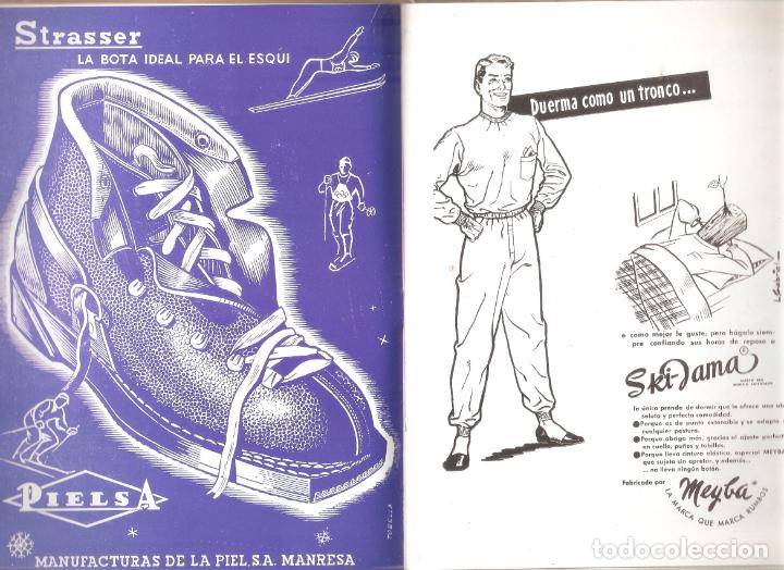 Coleccionismo deportivo: Galas de esqui. Programa 1954 - 55. 16 x 21 cms. 24 hojas. Vell i Bell. - Foto 11