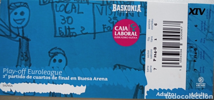 Coleccionismo deportivo: ENTRADA BASKONIA PLAY-OFF EUROLIGA - Foto 1