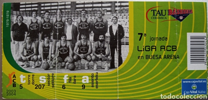 Coleccionismo deportivo: ENTRADA BASKONIA 2003-04 - Foto 1