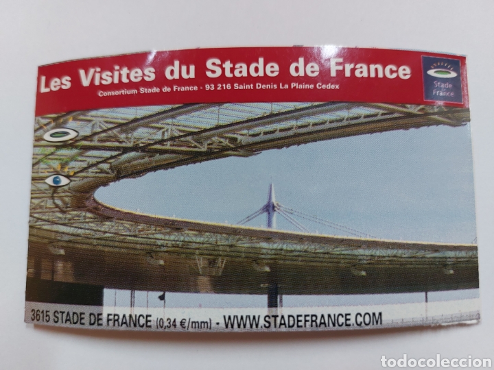 Coleccionismo deportivo: Entrada visita Stade de France 2008 ticket - Foto 2