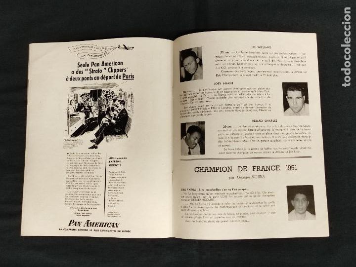 Coleccionismo deportivo: PROGRAMA ORIGINAL BOXEO - RAY SUGAR ROBINSON VS. KID MARCEL - 21 MAYO 1951 - PARIS - Foto 6