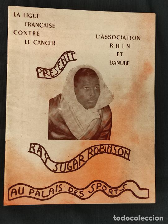 Coleccionismo deportivo: PROGRAMA ORIGINAL BOXEO - RAY SUGAR ROBINSON VS. KID MARCEL - 21 MAYO 1951 - PARIS - Foto 1