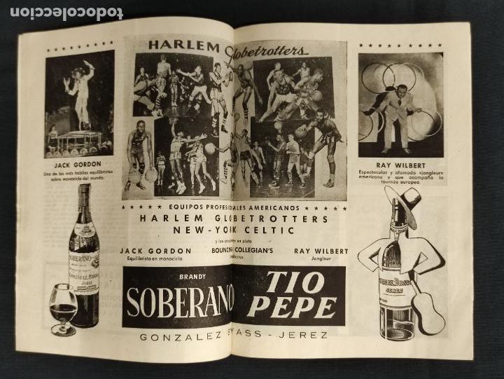 Coleccionismo deportivo: PROGRAMA HARLEM GLOBETROTTERS - COPA MARTINI & ROSSI - - Foto 4