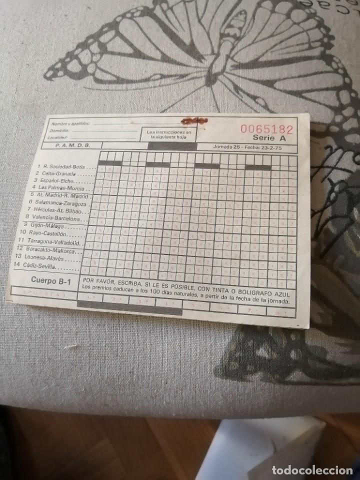 Coleccionismo deportivo: Boleto de quiniela , sin usar, 1975 Jornada 14 - Foto 1