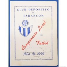 Coleccionismo deportivo: CAMPEONATO LOCAL DE FUTBOL CLUB DEPORTIVO TARANCON 1949. Lote 365219416