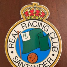 Coleccionismo deportivo: REAL RACING CLUB SANTANDER - FÚTBOL - GRAN ESCUDO DE CARTÓN DURO TROQUELADO. Lote 365229716