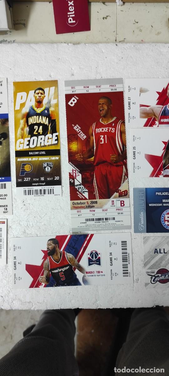 Coleccionismo deportivo: lote de 14 entradas de nba originales sin tickar - Foto 3
