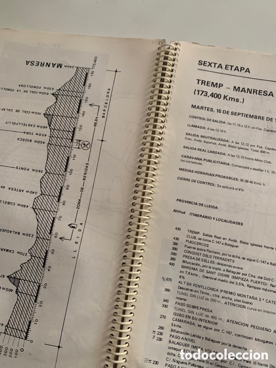 Coleccionismo deportivo: Libro de ruta 67 vuelta ciclista a Catalunya de 1987 - Foto 5