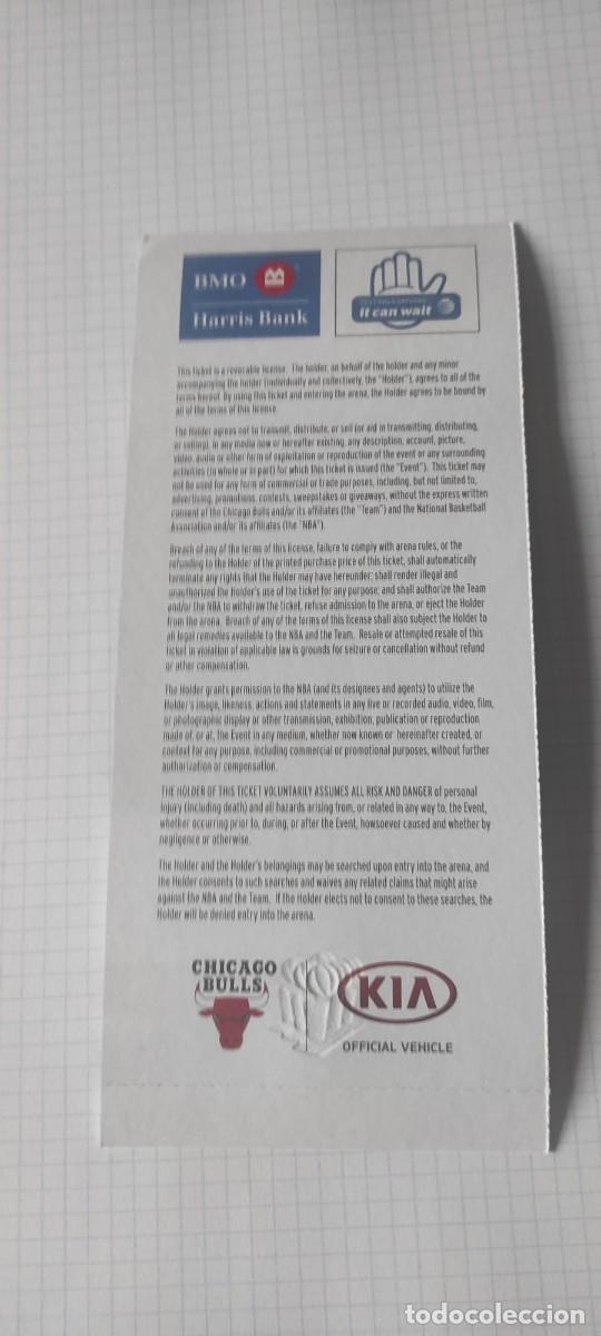 Coleccionismo deportivo: entrada nba nueva original sin tickar eeuu - Foto 2
