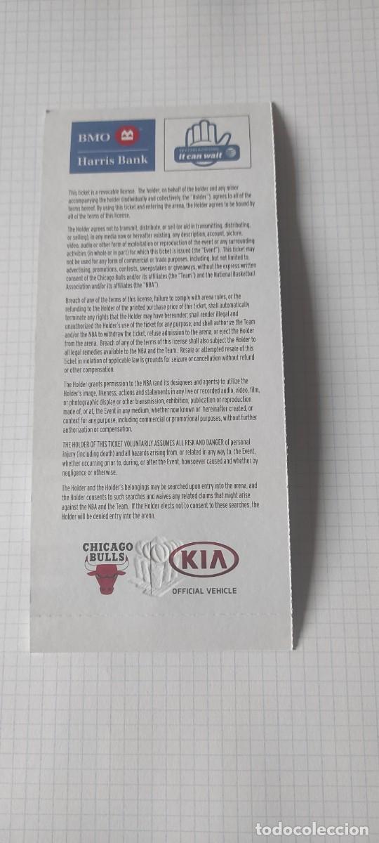 Coleccionismo deportivo: entrada nba nueva original sin tickar eeuu - Foto 2