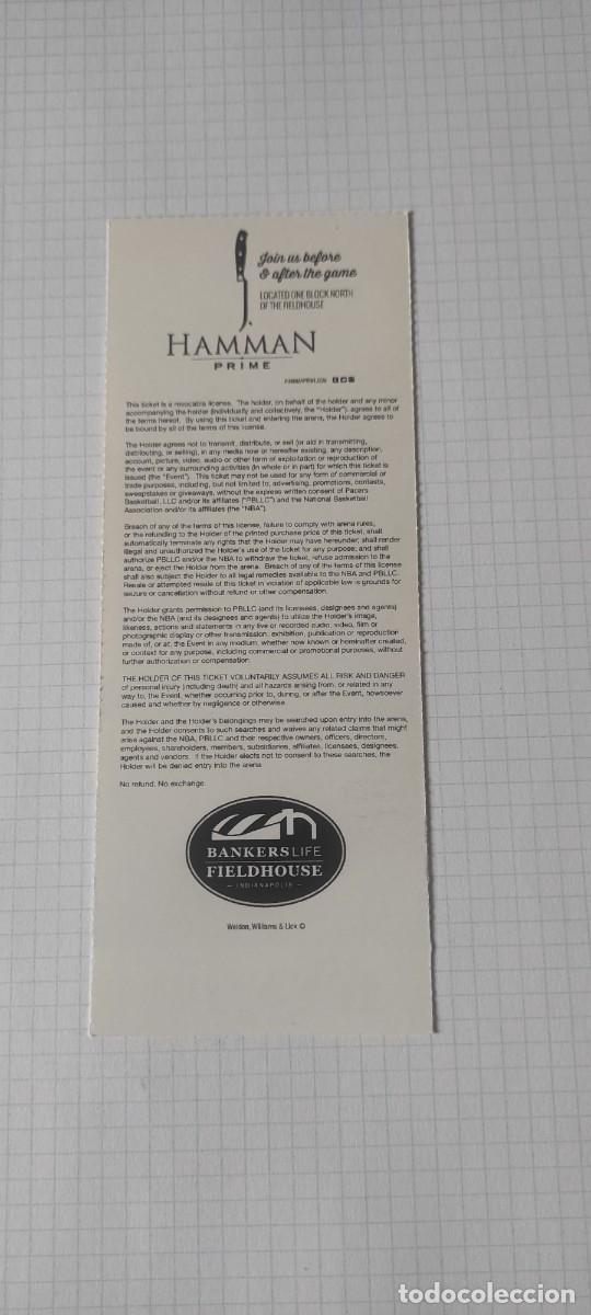 Coleccionismo deportivo: entrada nba nueva original sin tickar eeuu - Foto 2
