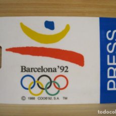 Coleccionismo deportivo: BARCELONA 92-JUEGOS OLIMPICOS 1992-CARNET DE PRENSA-VER FOTOS-(100.029). Lote 387324149