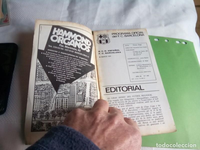 Coleccionismo deportivo: F.C. BARCELONA PROGRAMA OFICIAL MARZO 1975 -75 ANIVERSARIO- - Foto 3