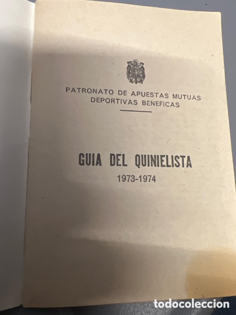 Coleccionismo deportivo: T1/E4/106. GUIA DEL QUINIELISTA 1973/74 - Foto 3