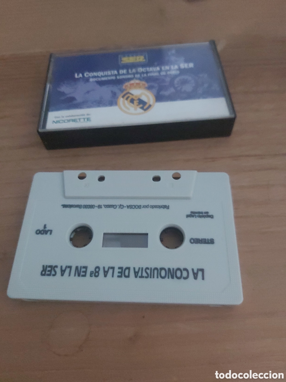 Coleccionismo deportivo: Casette real Madrid futbol ser octava - Foto 1