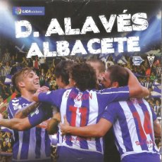 Coleccionismo deportivo: PROGRAMA OFICIAL DEPORTIVO ALAVÉS-ALBACETE. TEMPORADA 2015-16. JORNADA 11. FUTBOL. Lote 399555324