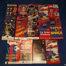 Coleccionismo deportivo: LOTE 14 CINTAS VHS FC BARCELONA. Lote 401480989