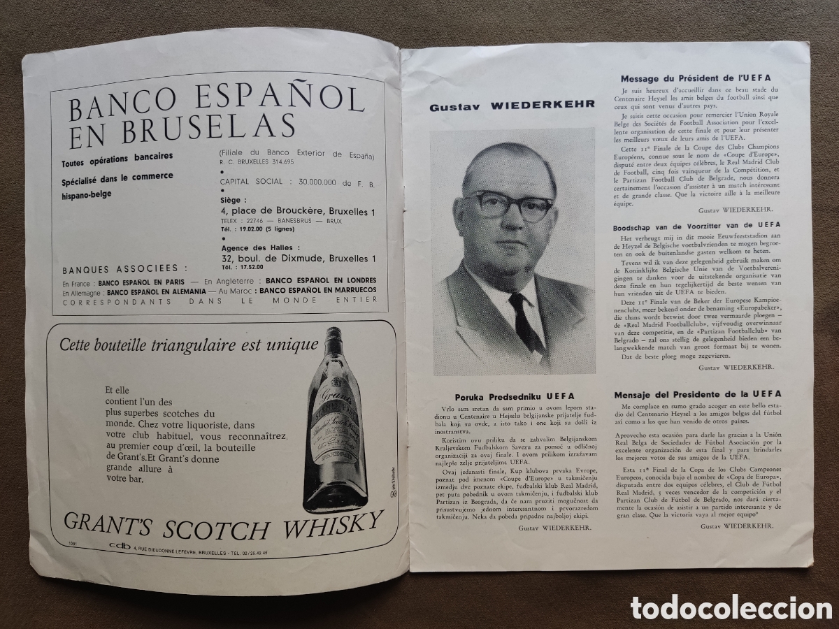 Coleccionismo deportivo: F&Uacute;TBOL PROGRAMA FINAL COPA DE EUROPA REAL MADRID VS PARTIZAN 1966 - Foto 2