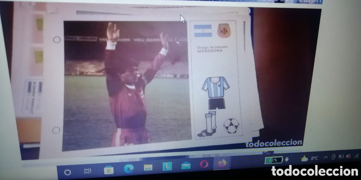 Coleccionismo deportivo: Fichas Maradona mundial 1982. - Foto 1