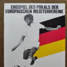 Coleccionismo deportivo: FOOTBALL PROGRAM EUROPEAN CHAMPION CLUB'S CUP FINAL PSV EINDHOVEN VS BENFICA 1988