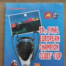 Coleccionismo deportivo: FOOTBALL PROGRAM FINAL EUROPEAN CHAMPION CLUB'S CUP F.C. BARCELONA VS AC MILAN 1994