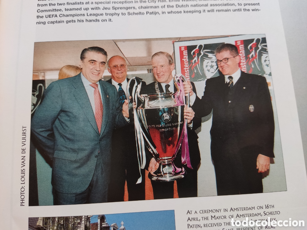 Coleccionismo deportivo: F&Uacute;TBOL REAL MADRID PROGRAMA FINAL COPA DE EUROPA LA S&Eacute;PTIMA 1998 - Foto 3