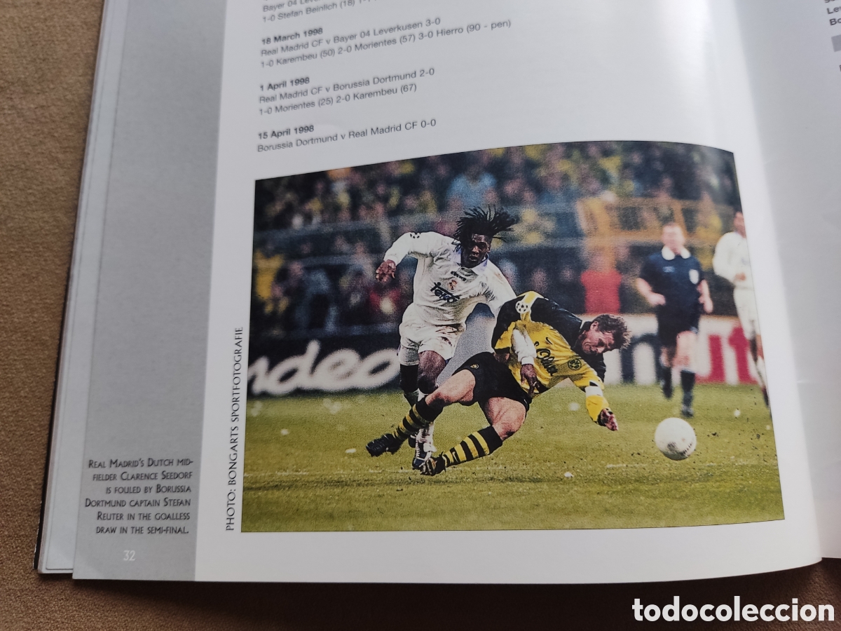 Coleccionismo deportivo: F&Uacute;TBOL REAL MADRID PROGRAMA FINAL COPA DE EUROPA LA S&Eacute;PTIMA 1998 - Foto 5