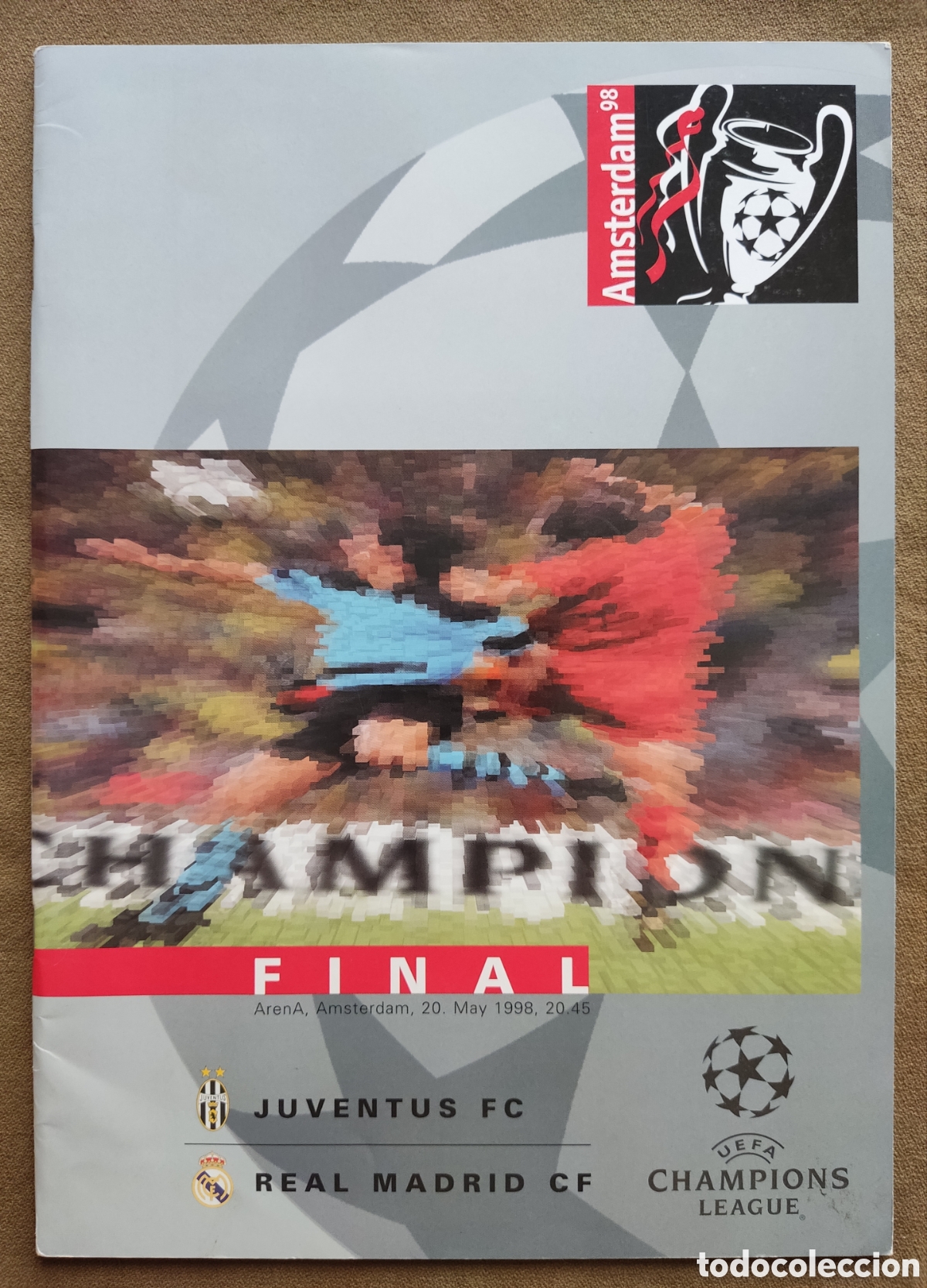 Coleccionismo deportivo: F&Uacute;TBOL REAL MADRID PROGRAMA FINAL COPA DE EUROPA LA S&Eacute;PTIMA 1998 - Foto 1