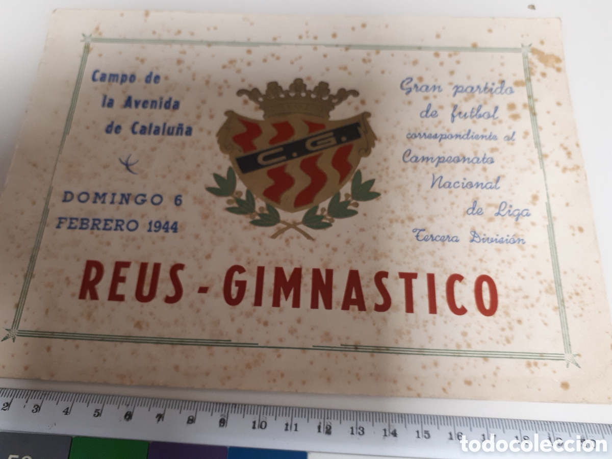 Coleccionismo deportivo: Tarragona club Gimnastico 1944 A1 - Foto 1