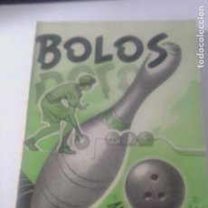 Coleccionismo deportivo: JUEGOS DE BOLOS AMERICAN BOWLING-NORMAS- EDITORIAL SINTES BARCELONA 1953