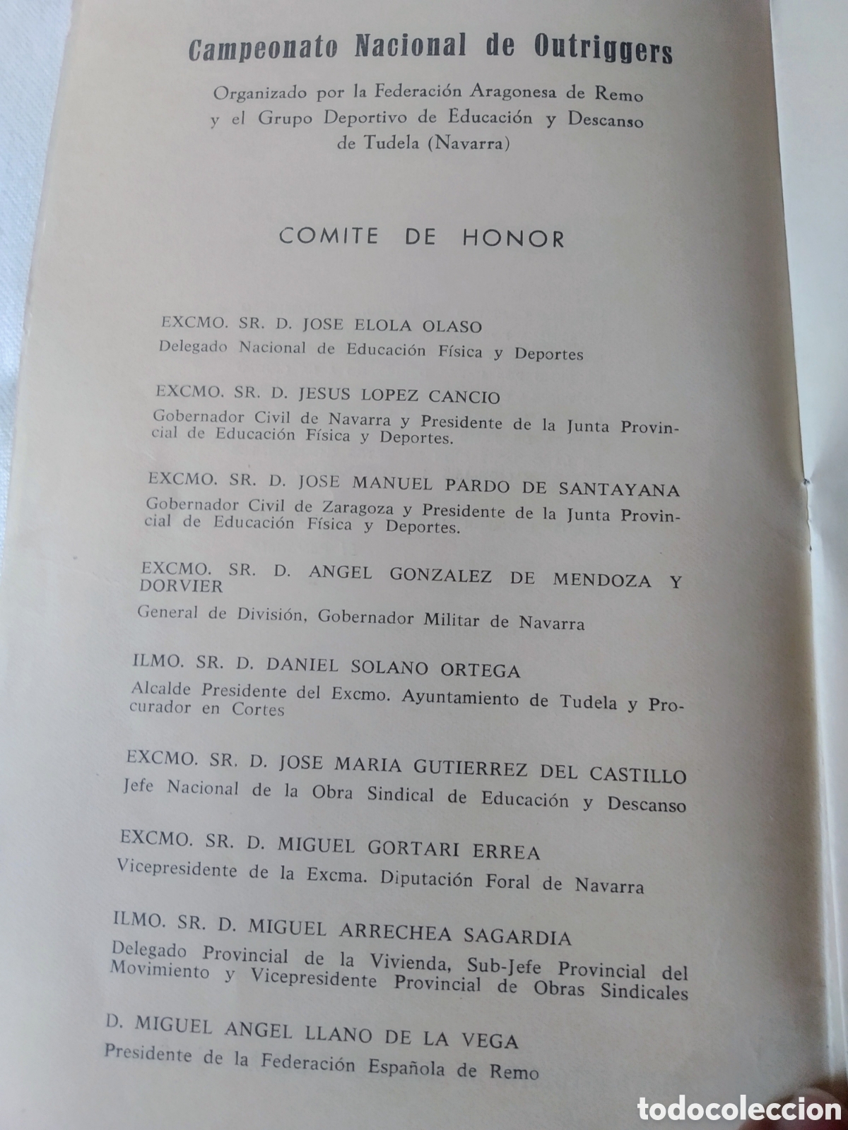 Coleccionismo deportivo: ANTIGUO PROGRAMA DE CAMPEONATO DE ESPA&Ntilde;A DE REMO EN TUDELA A&Ntilde;O 1963 - Foto 4