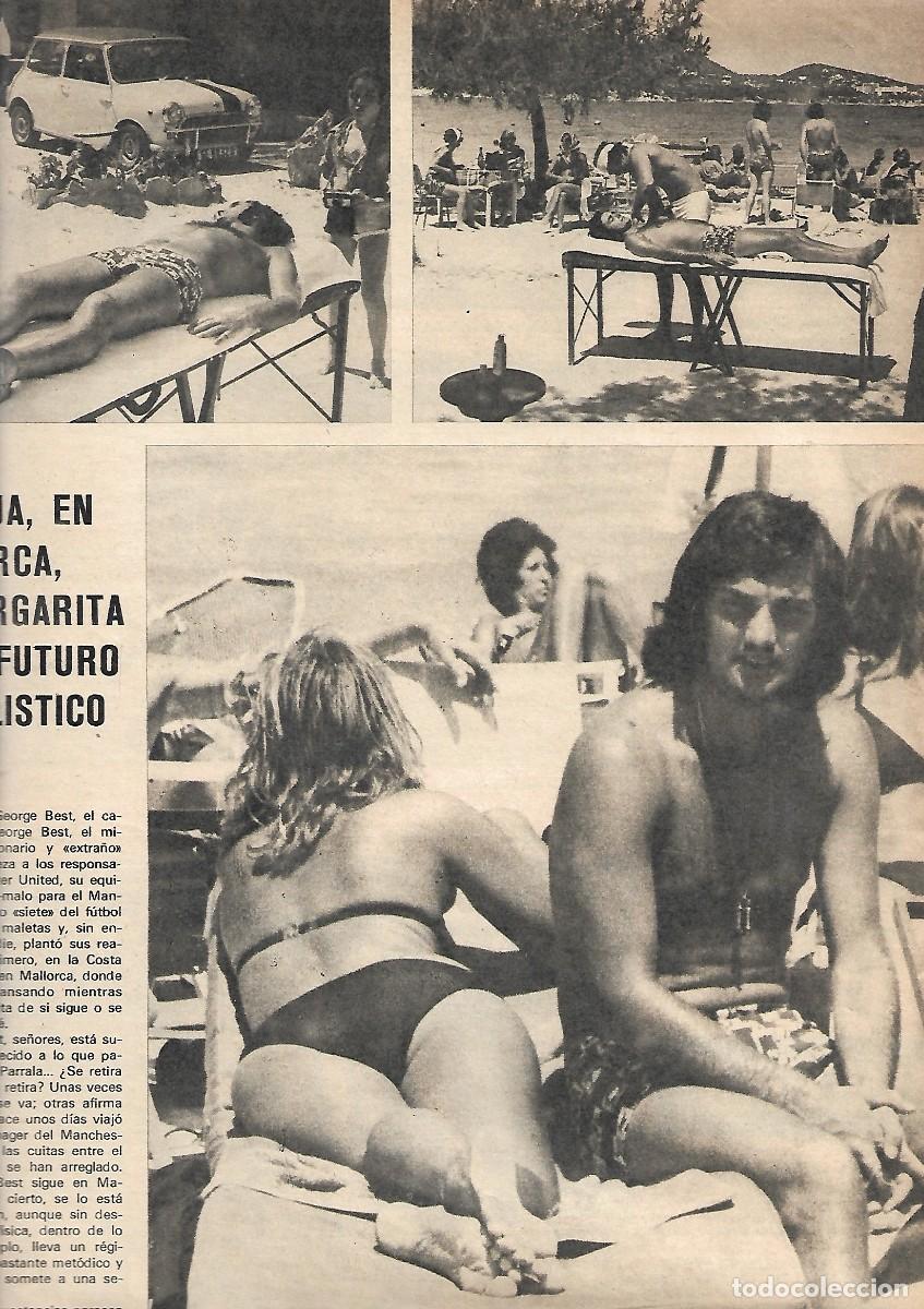 Coleccionismo deportivo: GEORGE BEST: Gran reportaje gr&aacute;fico en Mallorca. 1972 - Foto 1