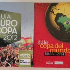 Coleccionismo deportivo: 4 GUÍAS DE LA EUROCOPA 2008, 2012 Y LOS MUNDIALES 2014 Y 2018