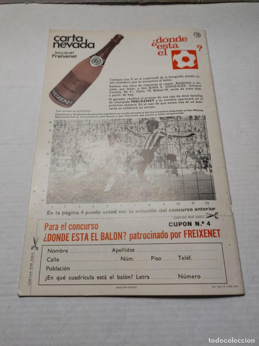 Coleccionismo deportivo: Programa OFICIAL - LIGA 1971 1972 - SAN MAMES - ATHLETIC/ VALENCIA - Foto 5