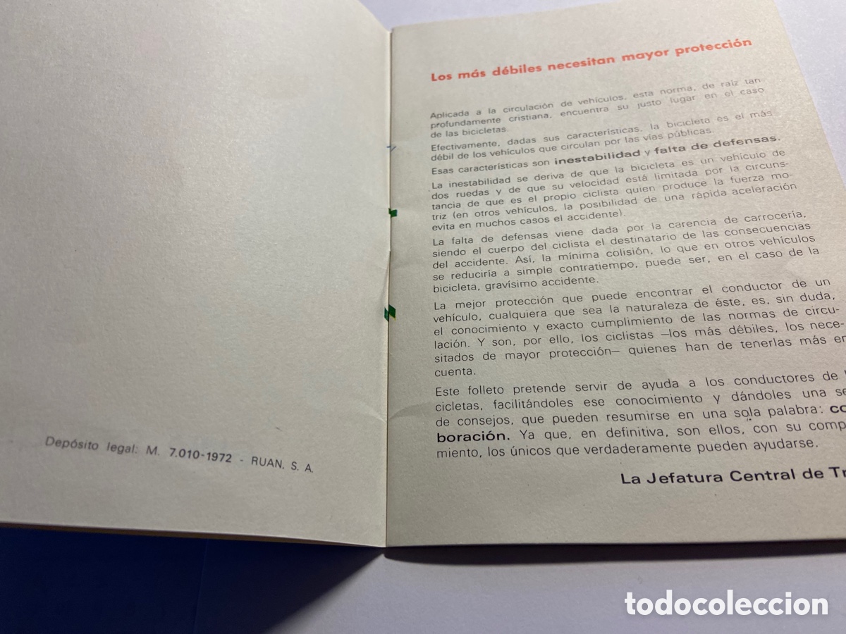 Coleccionismo deportivo: GUIA DEL CICLISTA 1972, CON SELLO REDDIS REUS - Foto 3