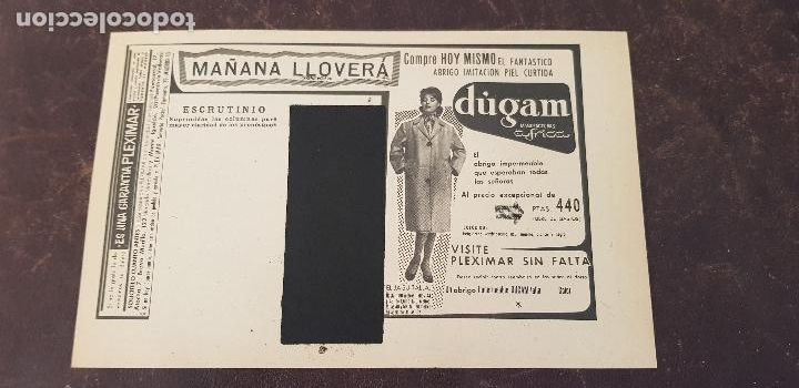 Coleccionismo deportivo: QUINIELA JORNADA 9 22 DE OCTUBRE DE 1961 - Foto 2
