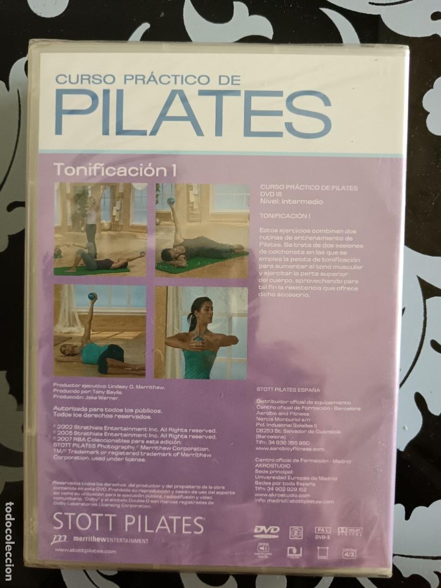 Coleccionismo deportivo: Curso pr&aacute;ctico de pilates. Tonificaci&oacute;n 1 ((DVD 18) precintado - Foto 2