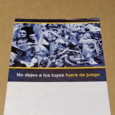 Coleccionismo deportivo: NO DEJES A LOS TUYOS FUERA DE JUEGO, REAL MADRID, CARNET MADRIDISTA
