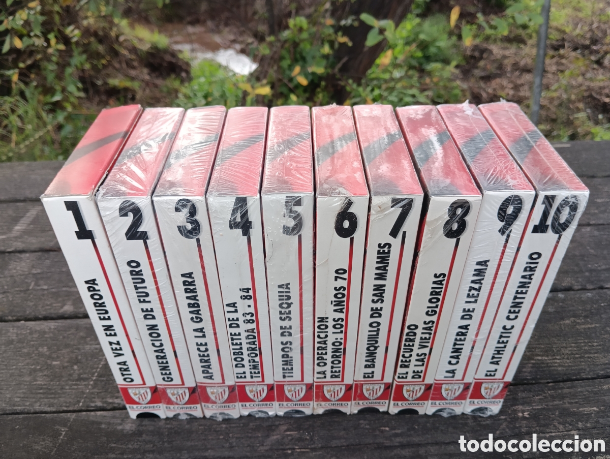 Coleccionismo deportivo: VHS. ATHLETIC IMAGENES DE UNA HISTORIA. 10 VHS. - Foto 3
