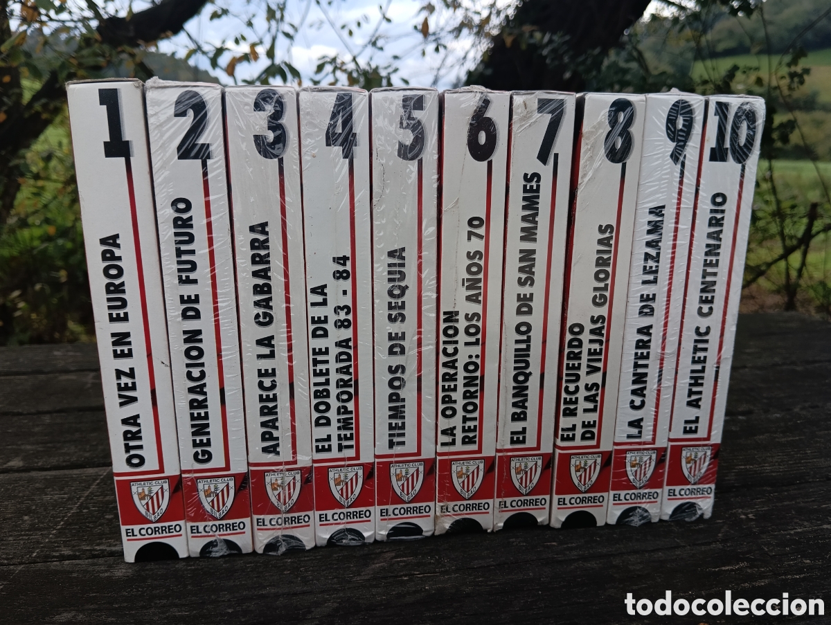 Coleccionismo deportivo: VHS. ATHLETIC IMAGENES DE UNA HISTORIA. 10 VHS. - Foto 1